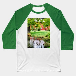 Farms - Ducks on Pond Baseball T-Shirt
